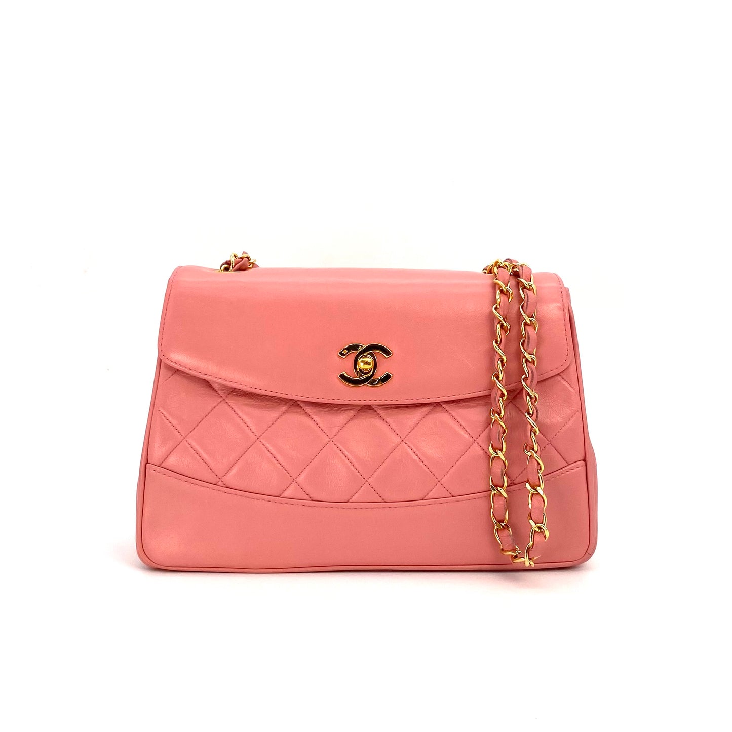 Kavya, 1 Series Trapezoid Pink Lambskin with seal and card