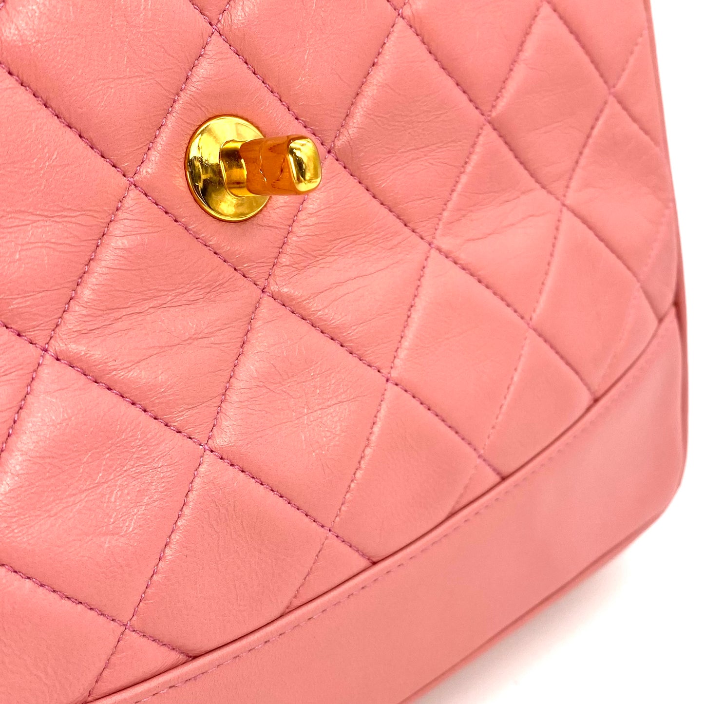 Kavya, 1 Series Trapezoid Pink Lambskin with seal and card