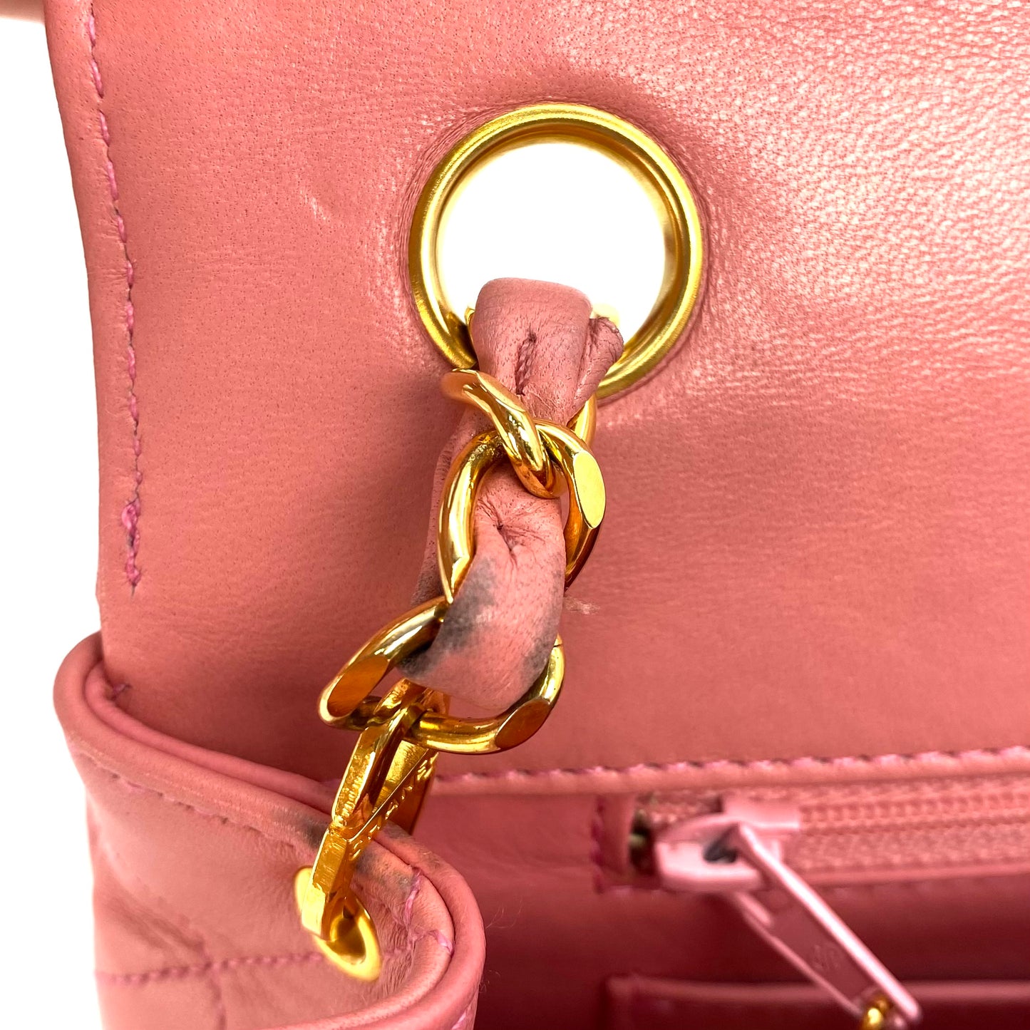 Kavya, 1 Series Trapezoid Pink Lambskin with seal and card