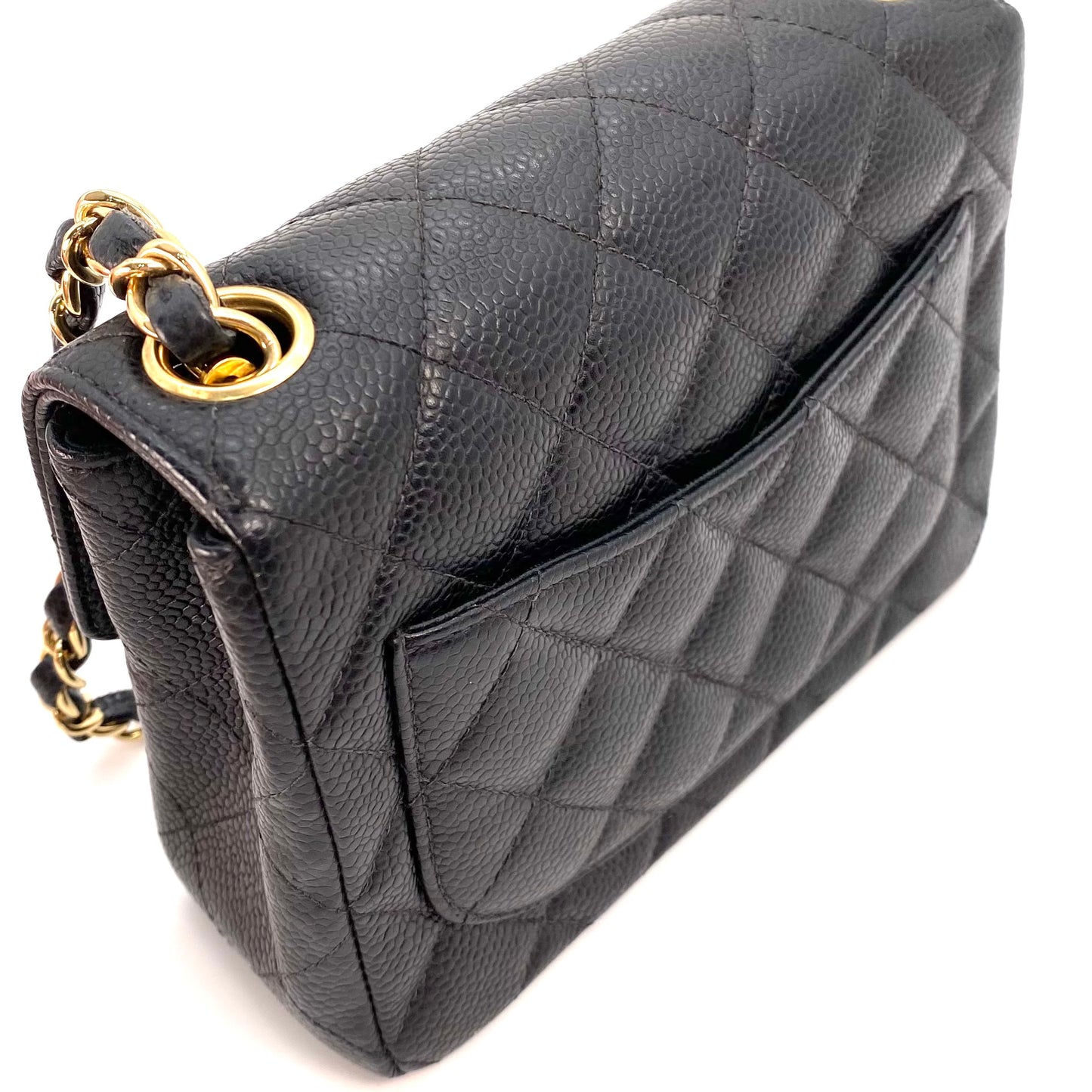 Pilu, 9 Series Mini Square 17cm Black Caviar with seal and card