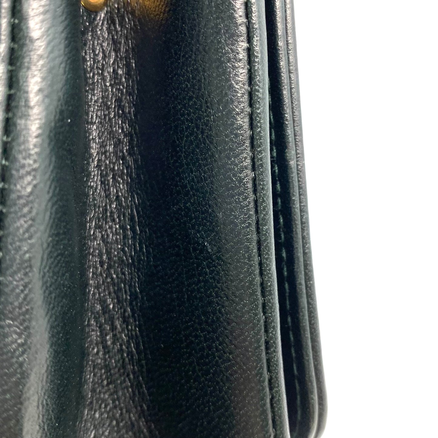 Hoult, 1 Series Medium Diana Dark Green Lambskin with seal and card