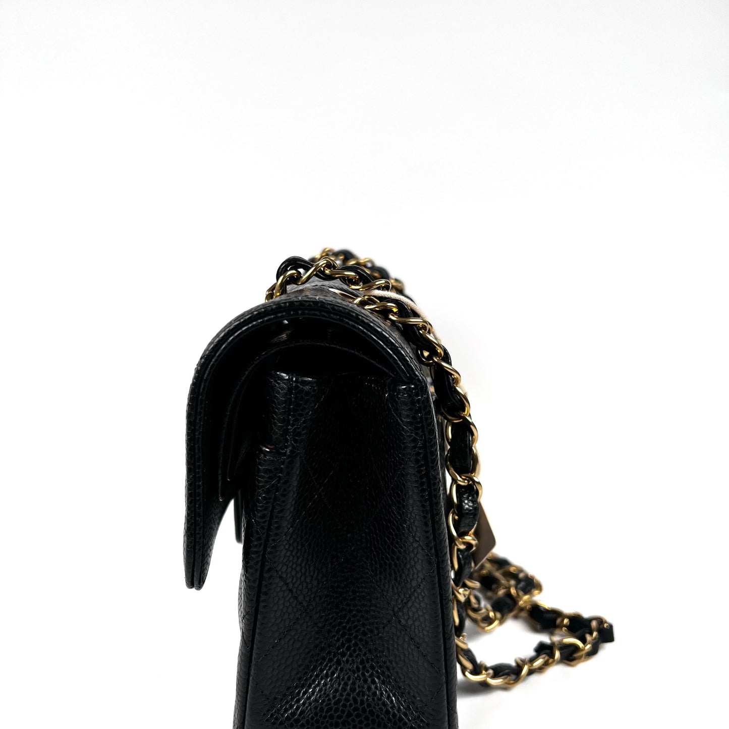 Charlize, Small Classic Flap Black Caviar