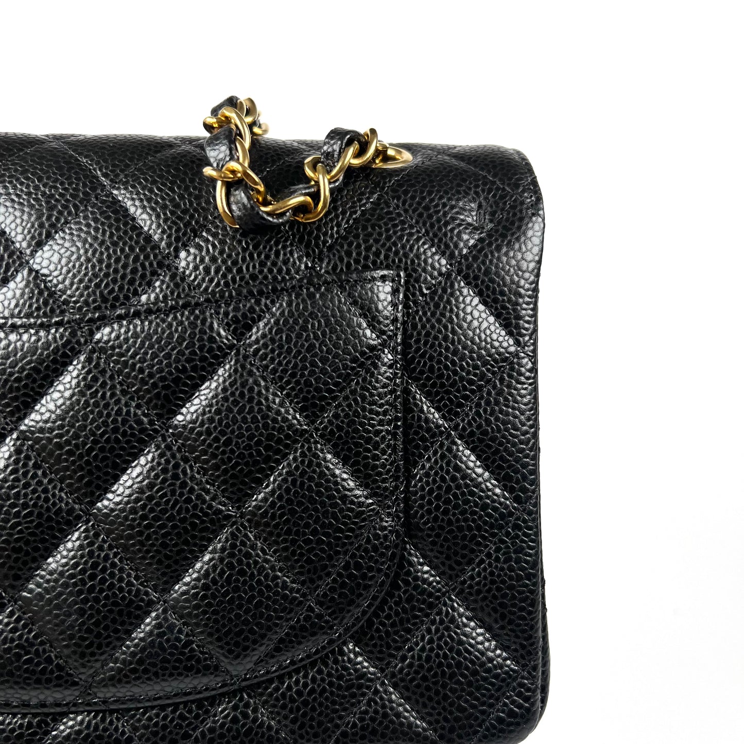 Charlize, Small Classic Flap Black Caviar