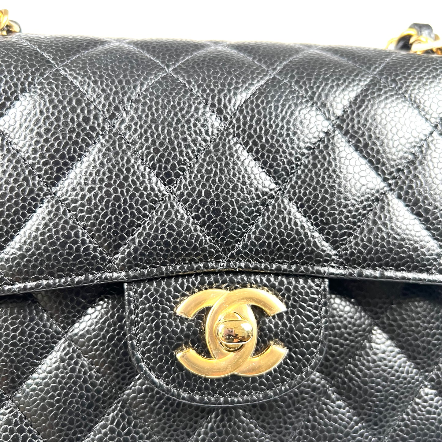 Charlize, Small Classic Flap Black Caviar