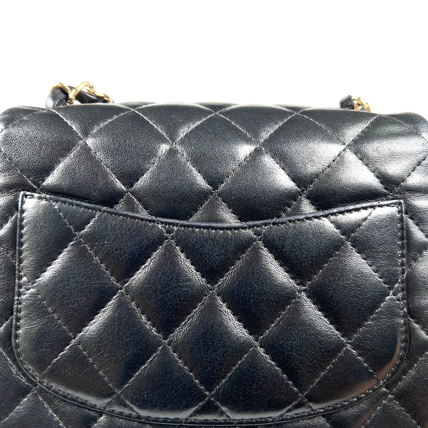 Berry, 2 Series Square 17cm Black Champagne Light Lambskin with seal and card