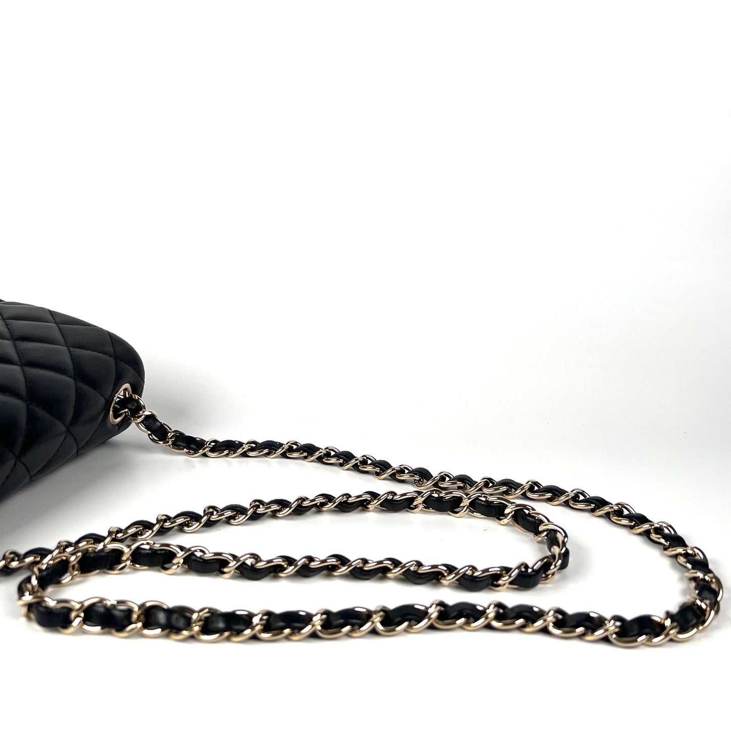 Berry, 2 Series Square 17cm Black Champagne Light Lambskin with seal and card
