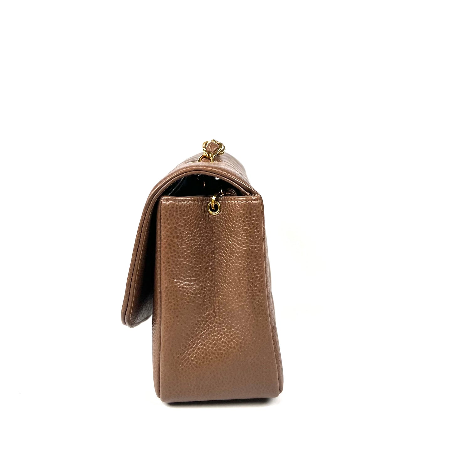 Mikkel, 3 Series Small Brown Taupe Caviar Diana with seal only