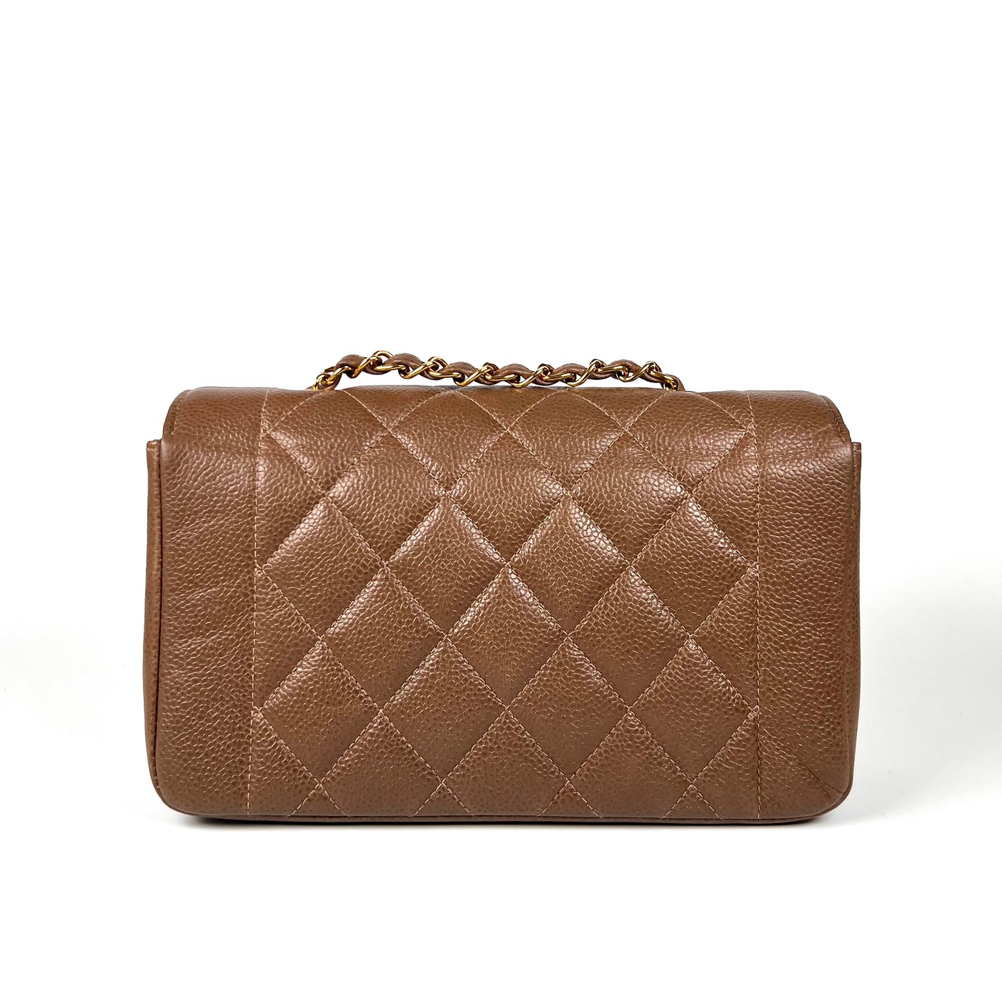 Mikkel, 3 Series Small Brown Taupe Caviar Diana with seal only