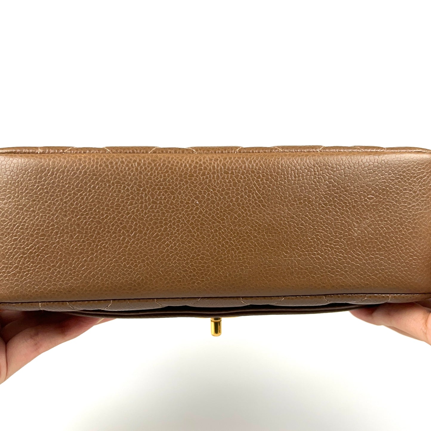 Mikkel, 3 Series Small Brown Taupe Caviar Diana with seal only