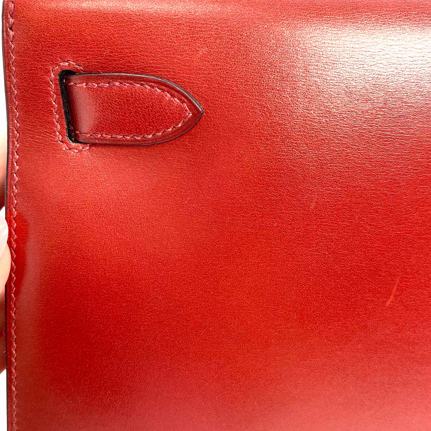James Sr, 2002 Kelly 28 Sellier Rouge H Box stamp □F