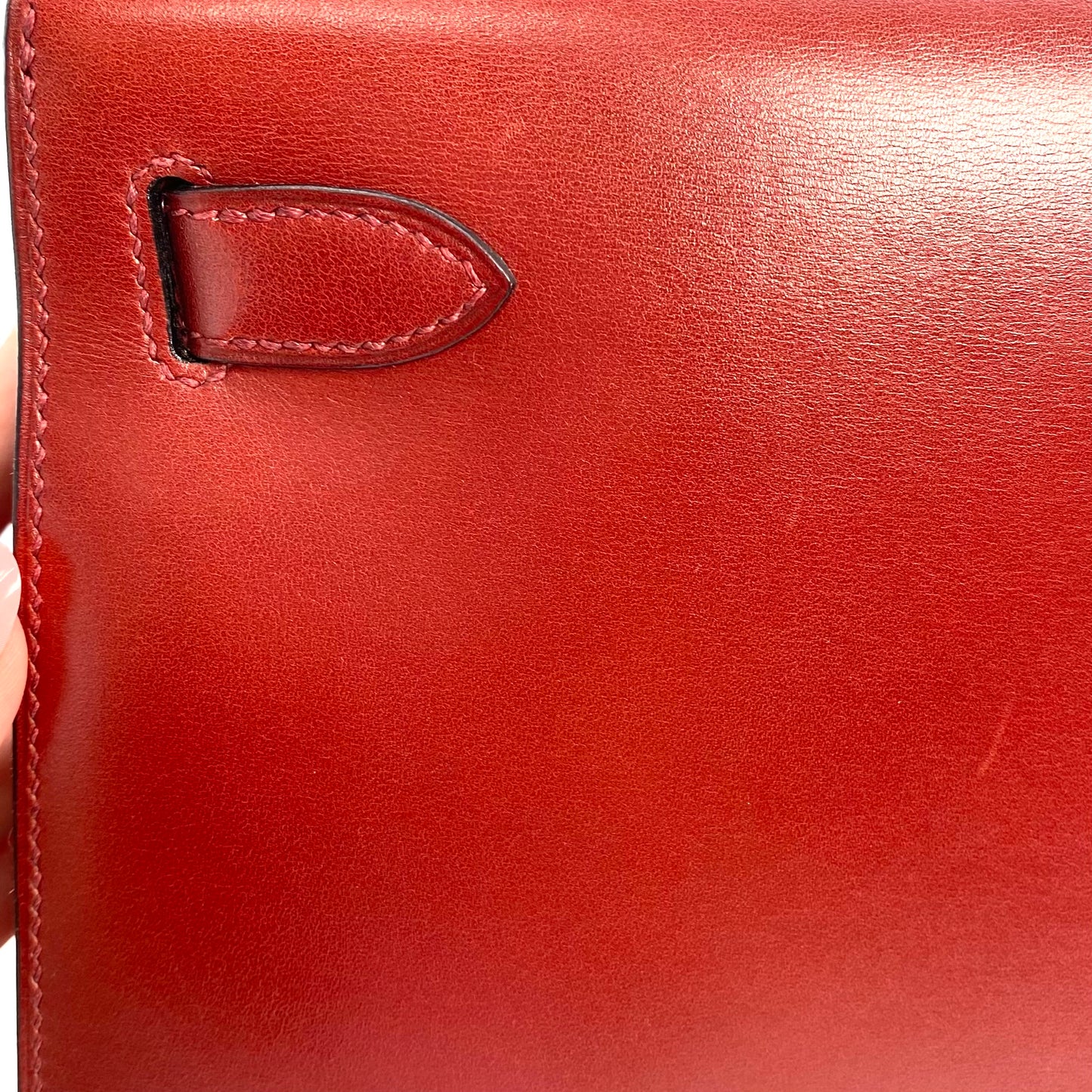 James, 2000 Kelly 32 Retourne Marron Fonce Togo Gold Hardware with stamp □D 2000