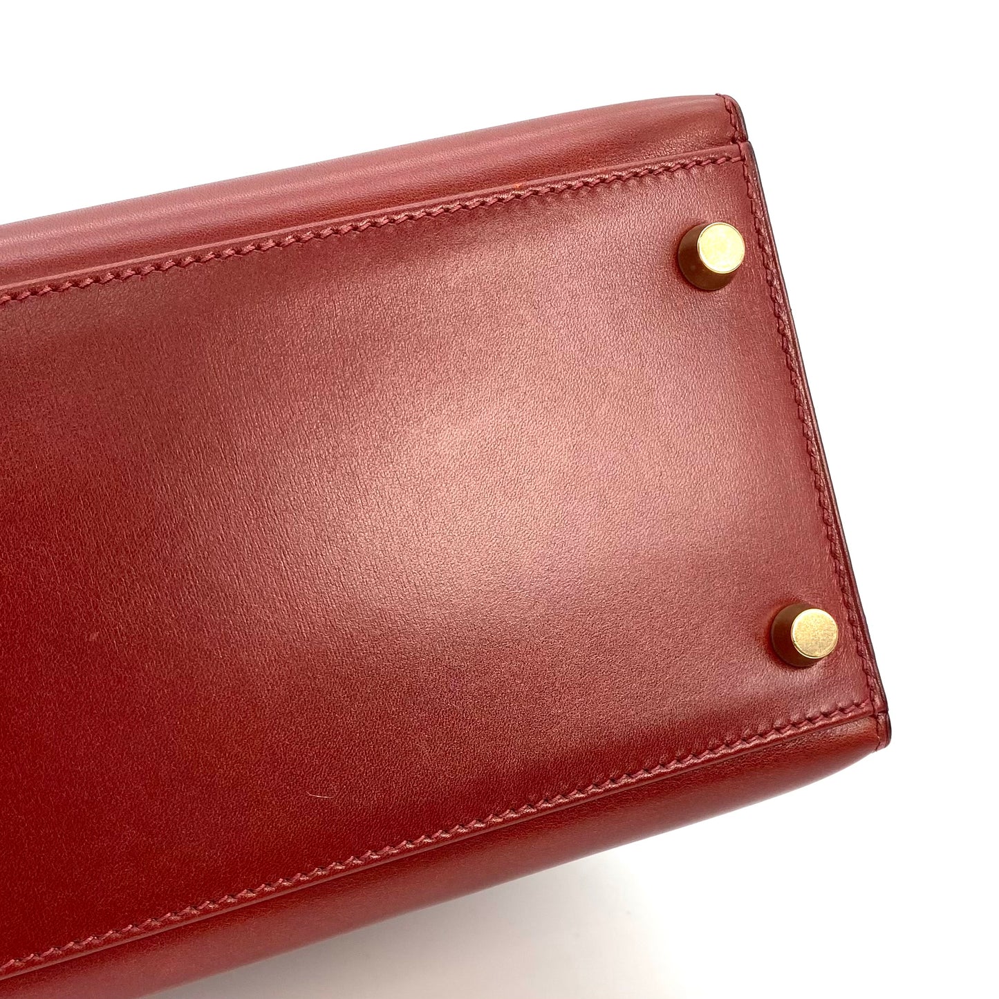 James, 2000 Kelly 32 Retourne Marron Fonce Togo Gold Hardware with stamp □D 2000