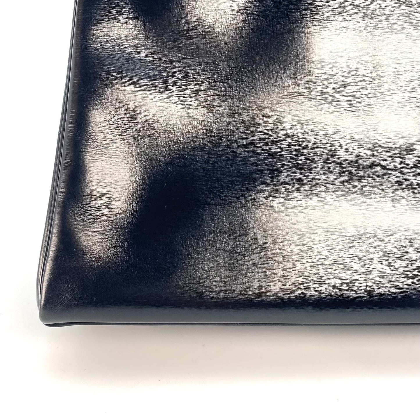 Alza, 1984 Kelly 32 Box Calf Black 2way with stamp 〇N