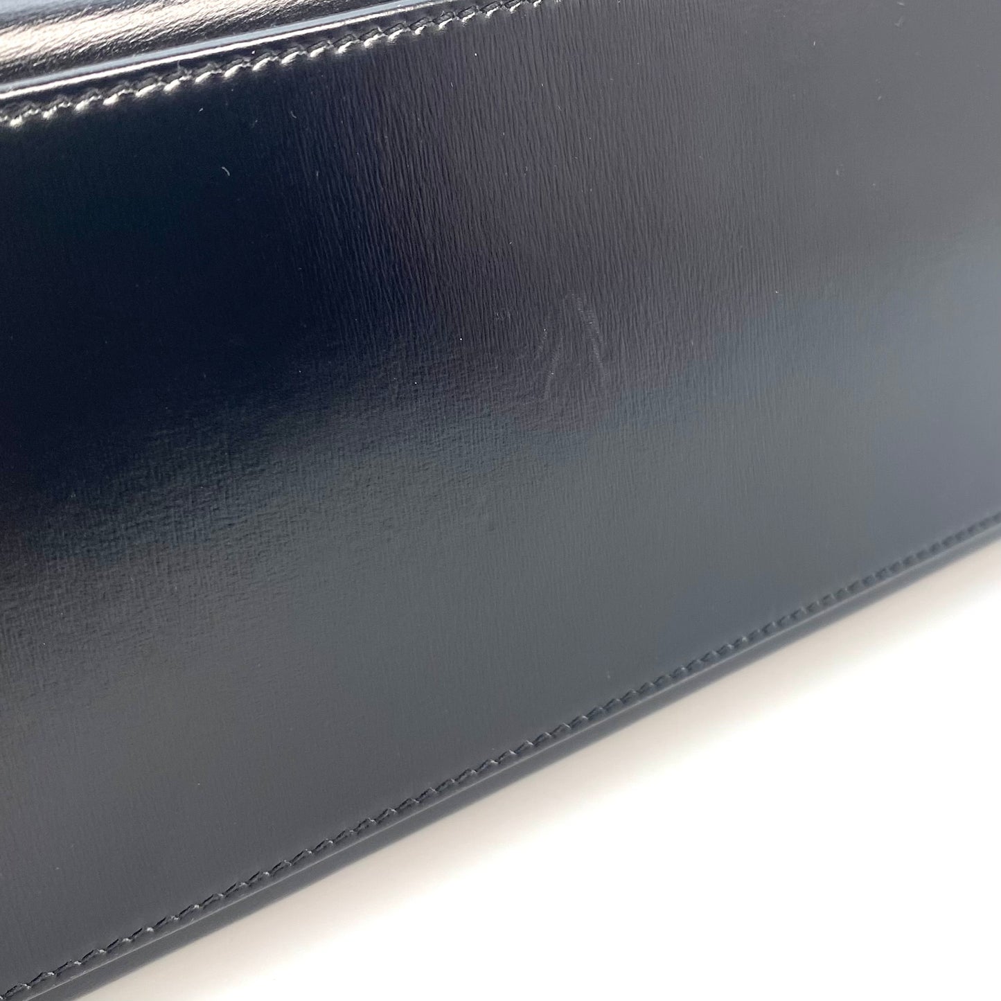 Alza, 1984 Kelly 32 Box Calf Black 2way with stamp 〇N