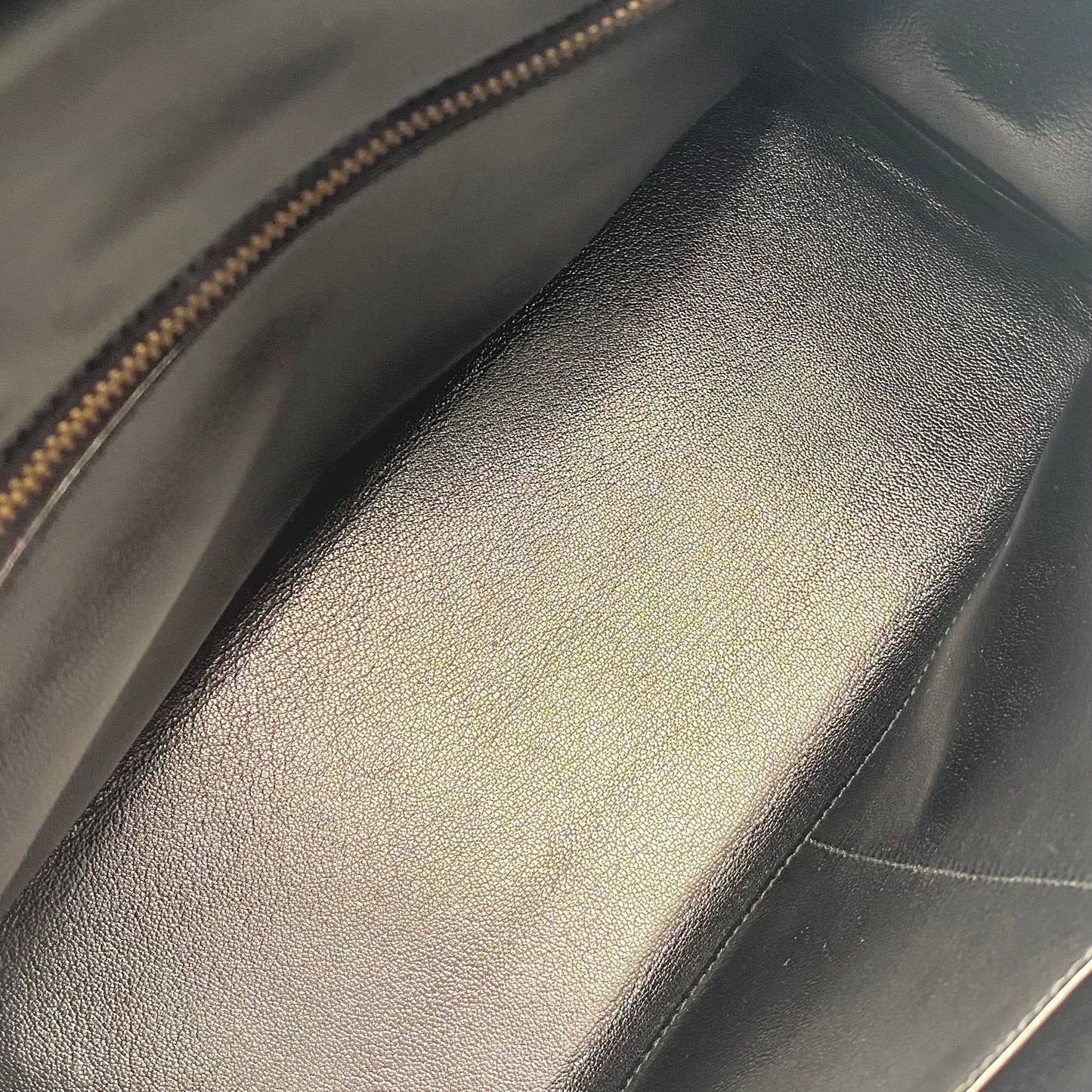 Alza, 1984 Kelly 32 Box Calf Black 2way with stamp 〇N