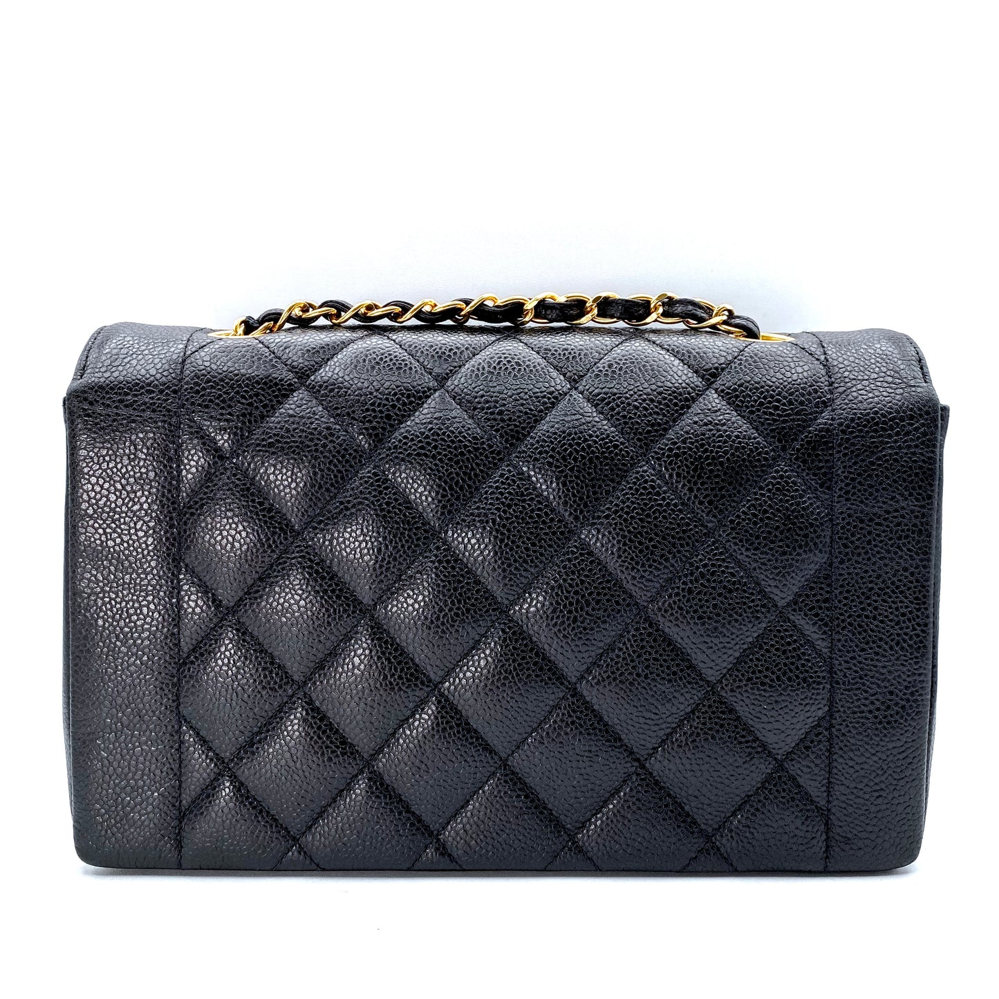 Abunda, 3 Series Medium Diana Black caviar with seal only