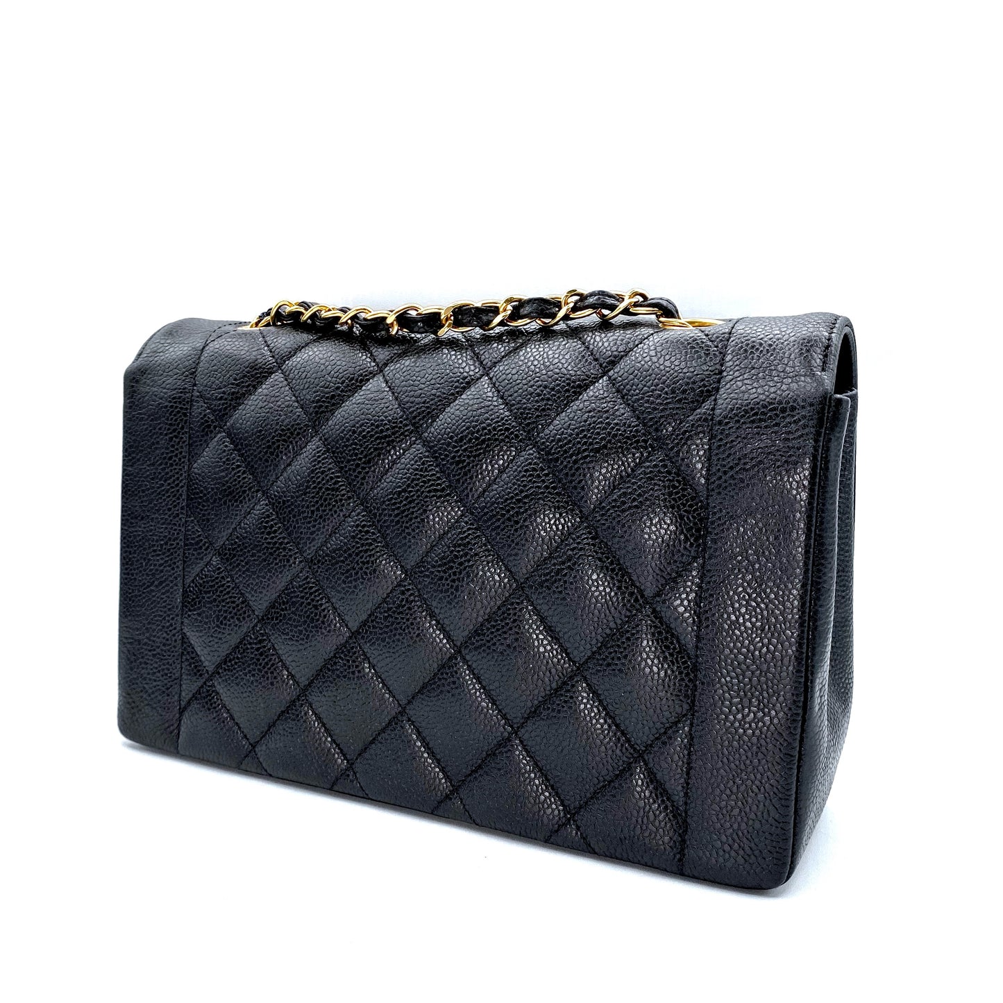 Abunda, 3 Series Medium Diana Black caviar with seal only