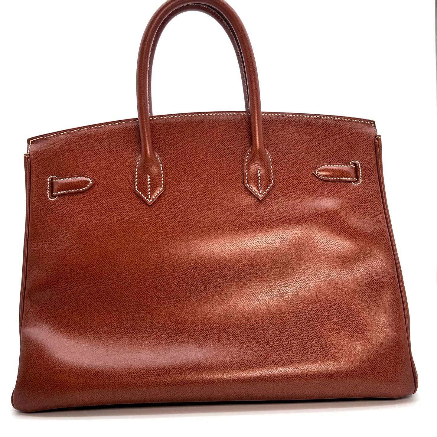 Marlo, 2000 Noisette Lisse Birkin 35 Gold Hardware with stamp □D