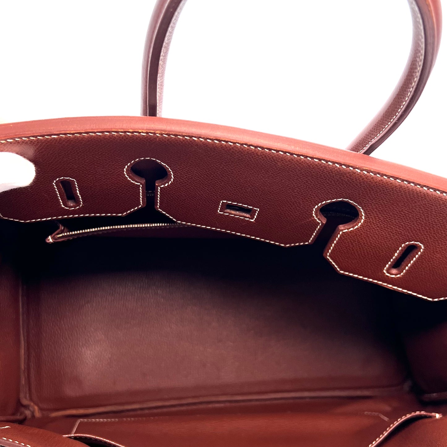 Marlo, 2000 Noisette Lisse Birkin 35 Gold Hardware with stamp □D