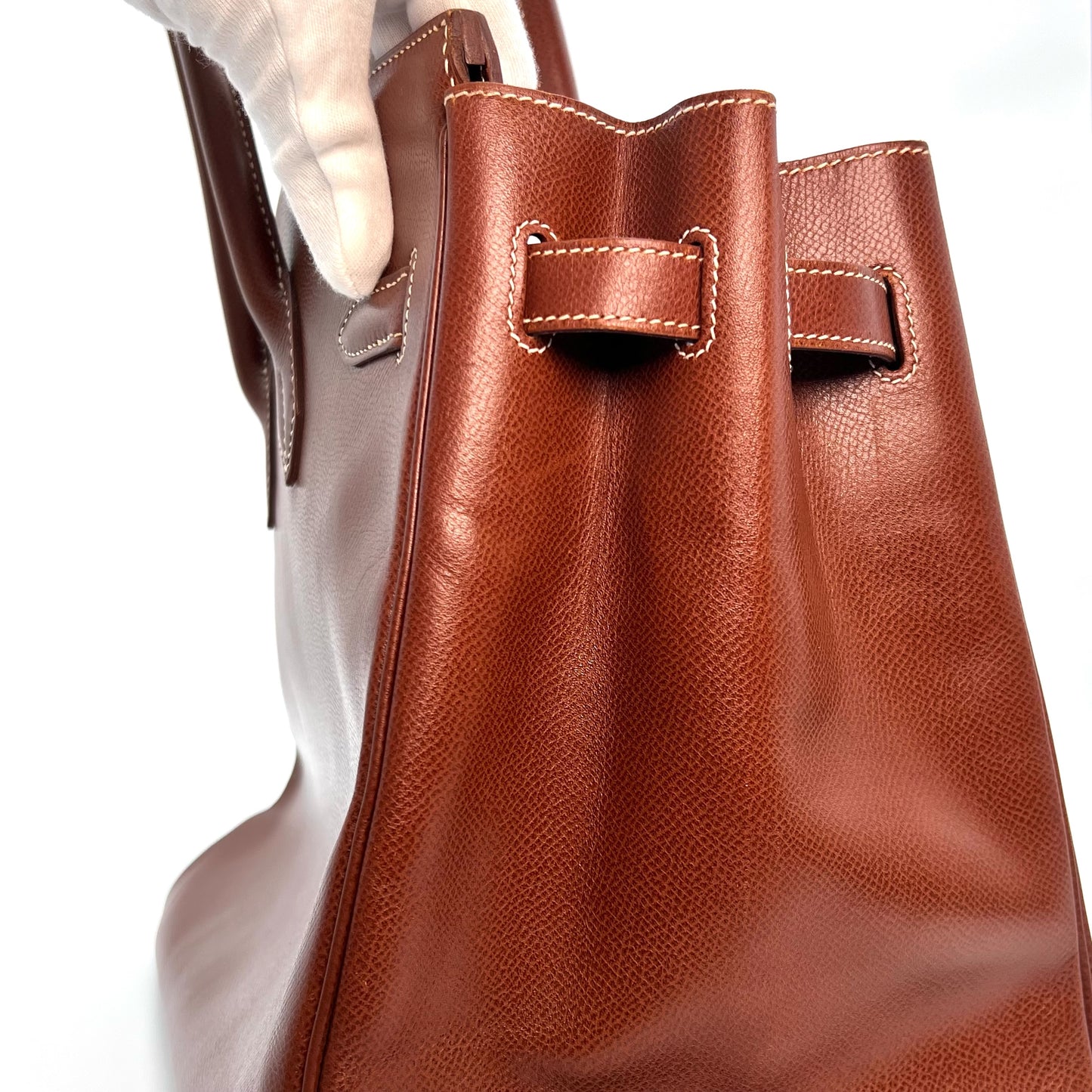 Marlo, 2000 Noisette Lisse Birkin 35 Gold Hardware with stamp □D