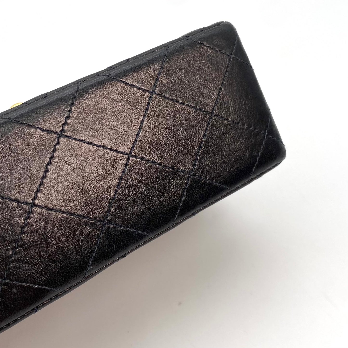 Dhaka, 6 Series Mini Sq17 Black Lambskin with seal and card
