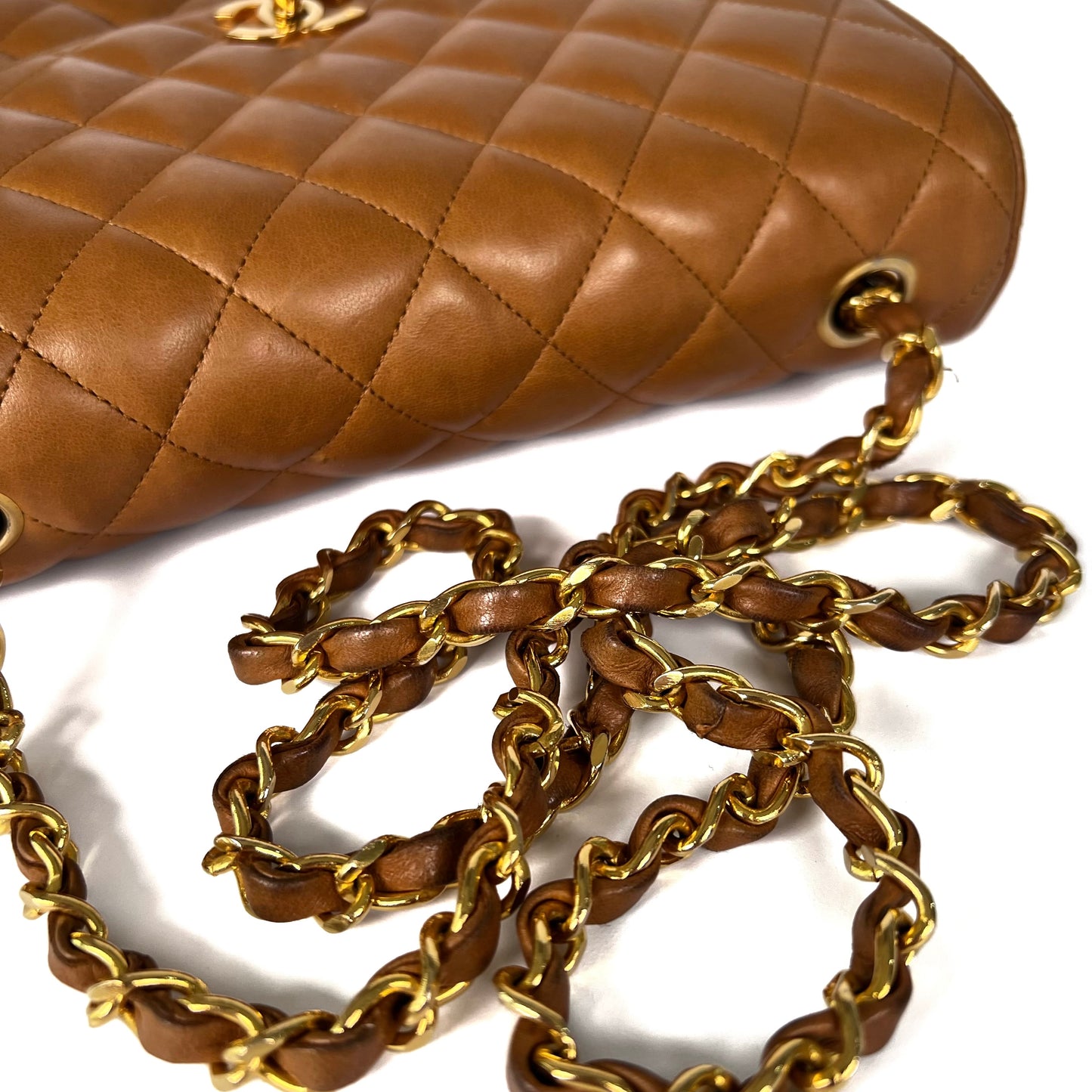 Alaric, 1 Series half Moon Caramel Lambskin with seal and card