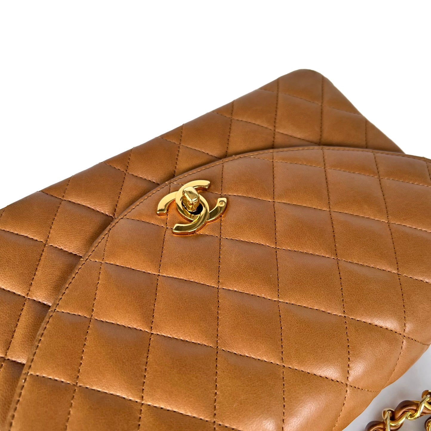 Alaric, 1 Series half Moon Caramel Lambskin with seal and card
