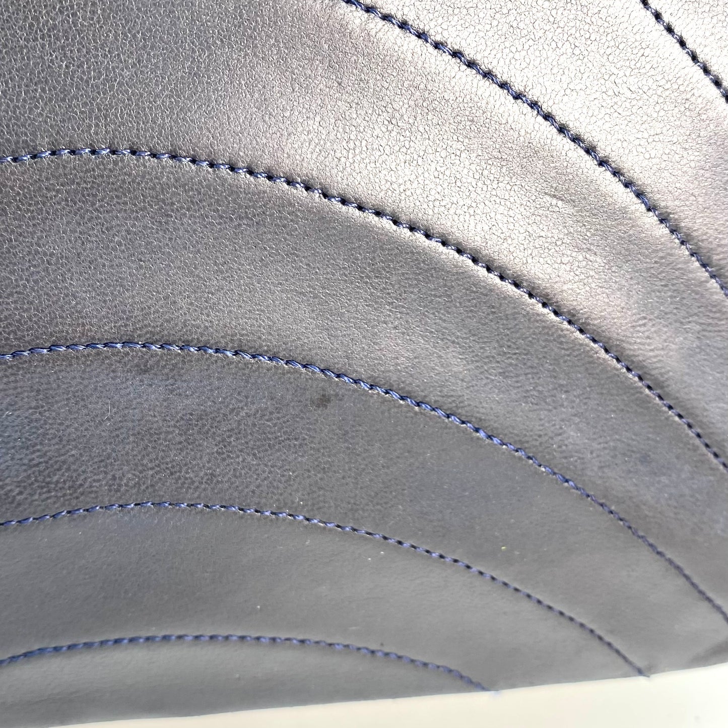 Skylar, 0 Series Wave Stitch Navy Lambskin with seal only