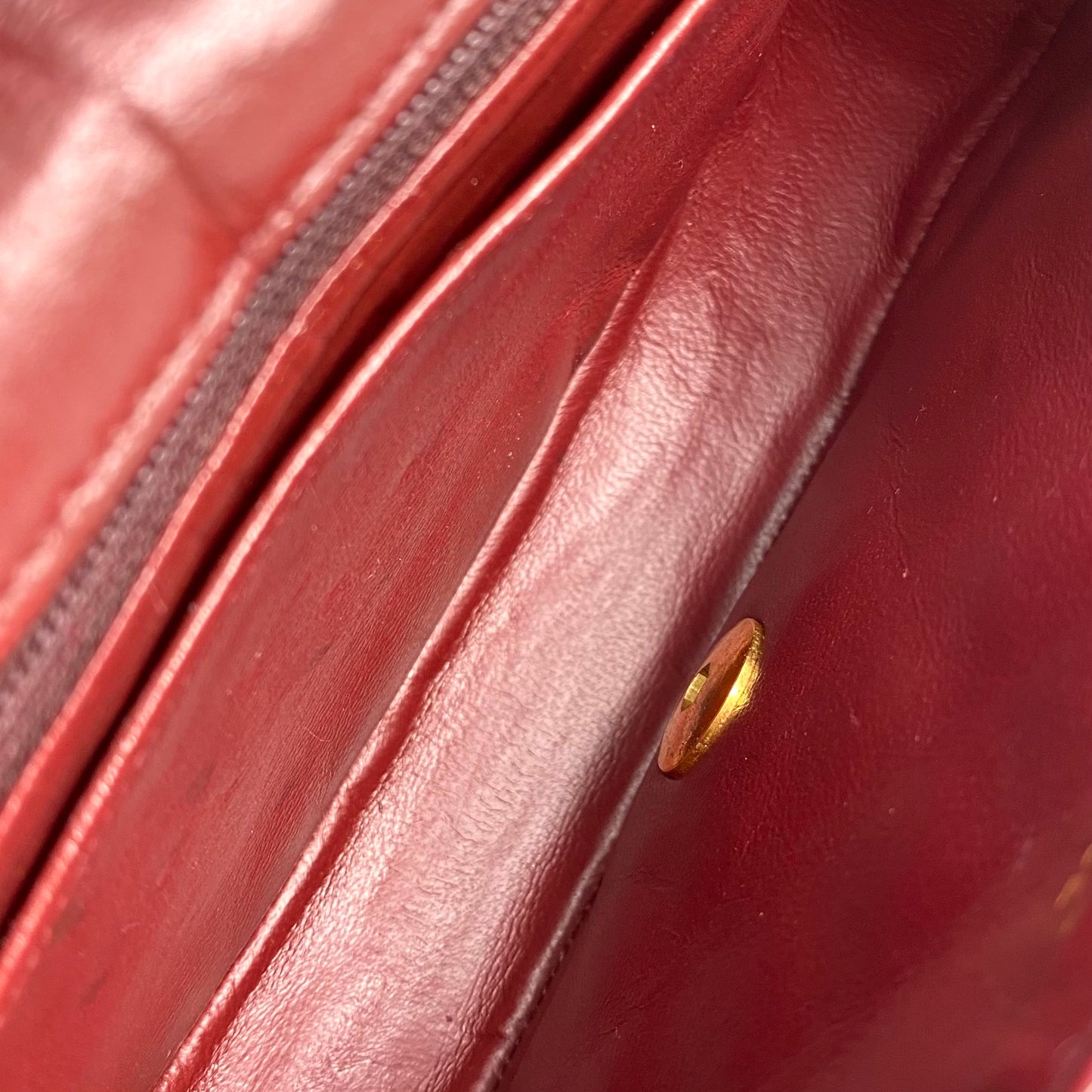 Veza, 0 Series Semi Circle Flap Black Lambskin with seal only