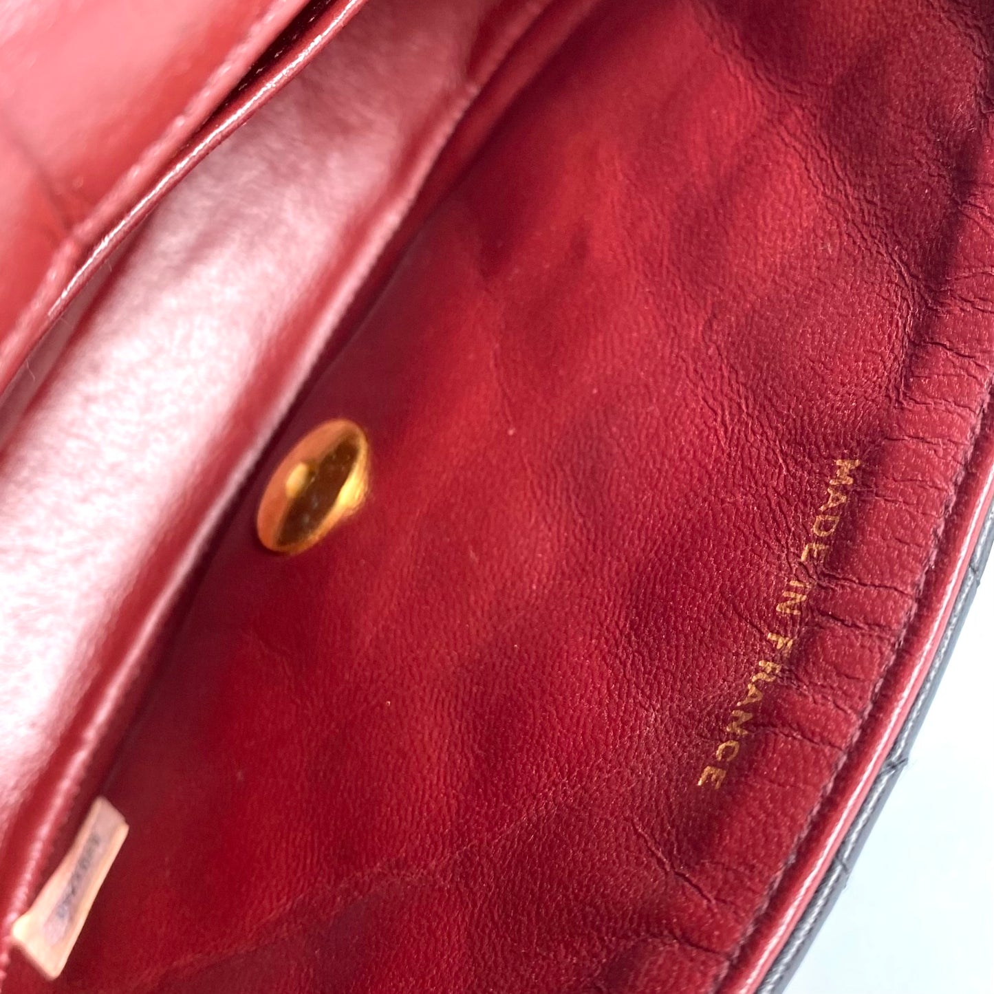 Veza, 0 Series Semi Circle Flap Black Lambskin with seal only