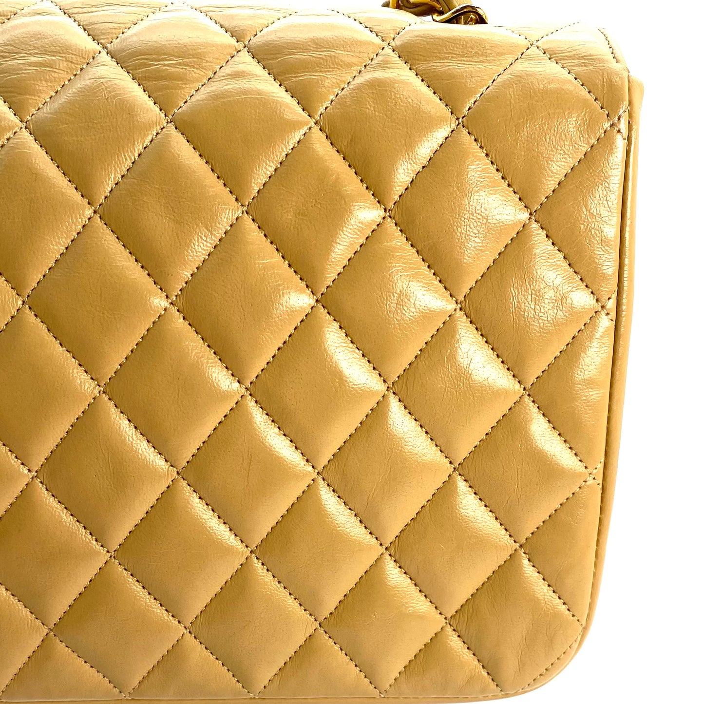 Axel, 0 Series Half Moon Beige Lambskin with seal and card