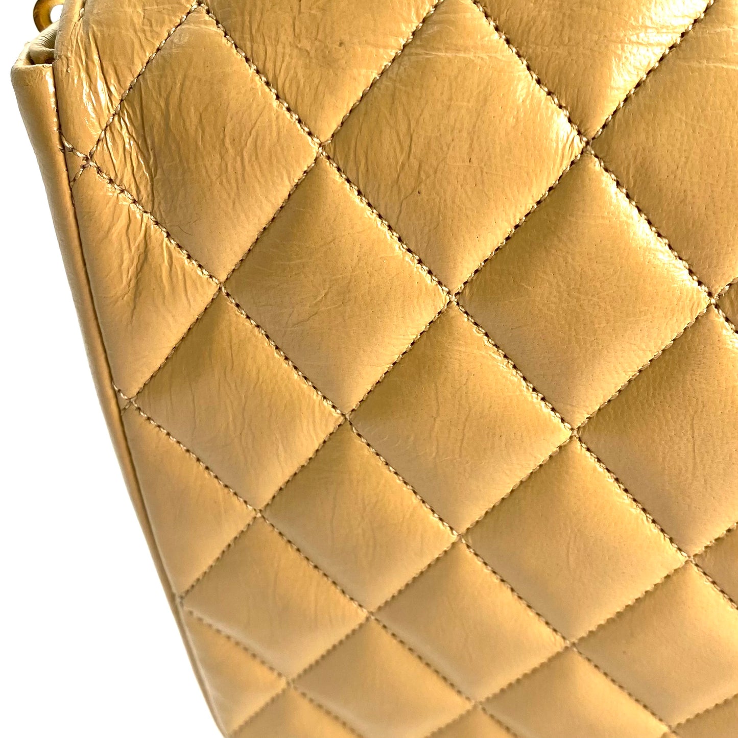 Axel, 0 Series Half Moon Beige Lambskin with seal and card