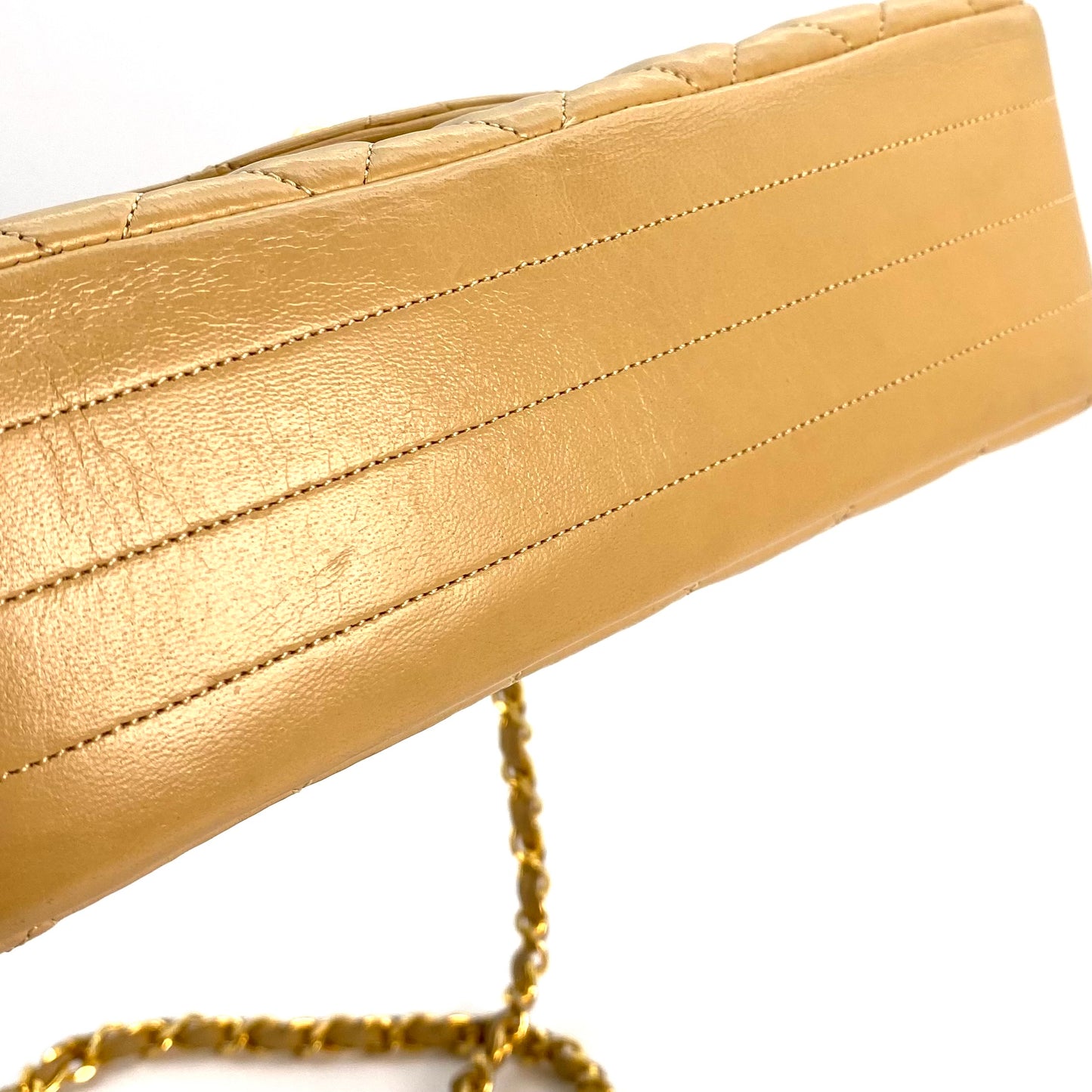 Axel, 0 Series Half Moon Beige Lambskin with seal and card