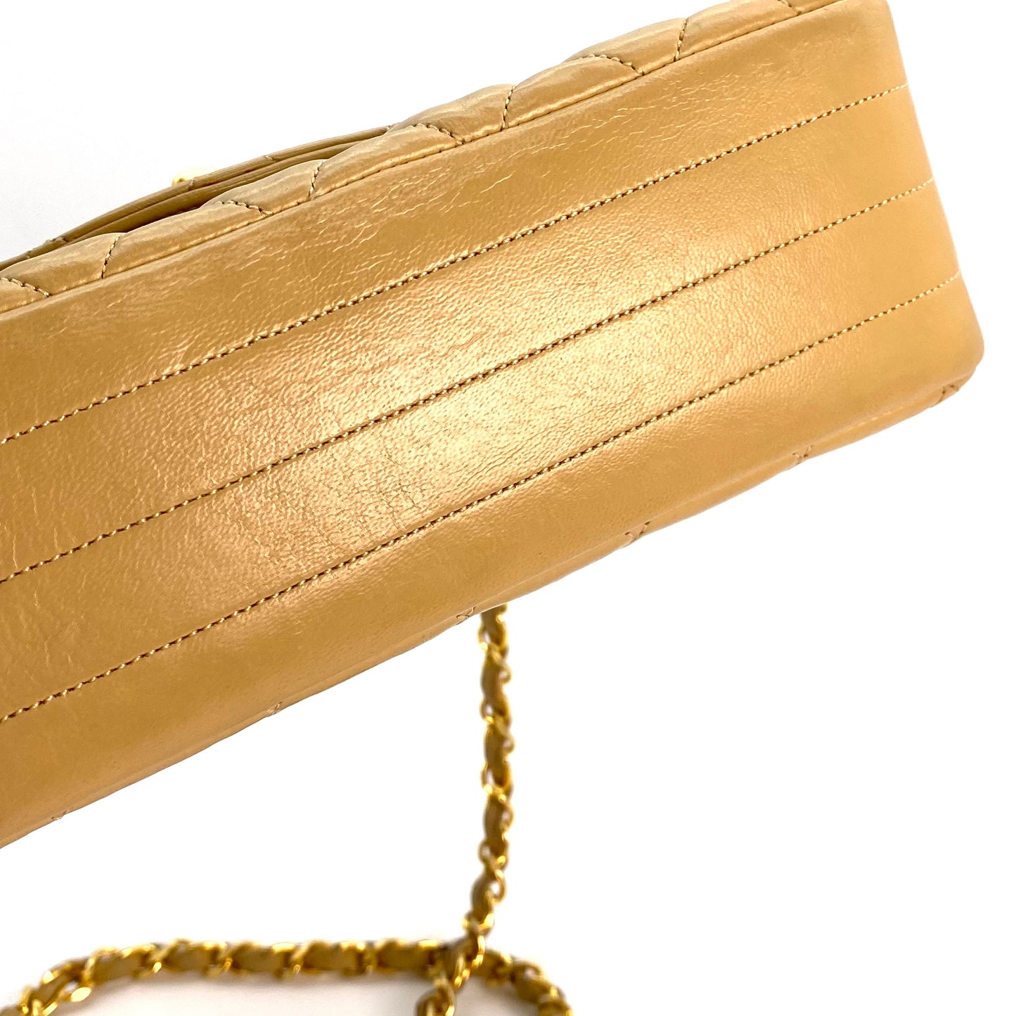 Axel, 0 Series Half Moon Beige Lambskin with seal and card