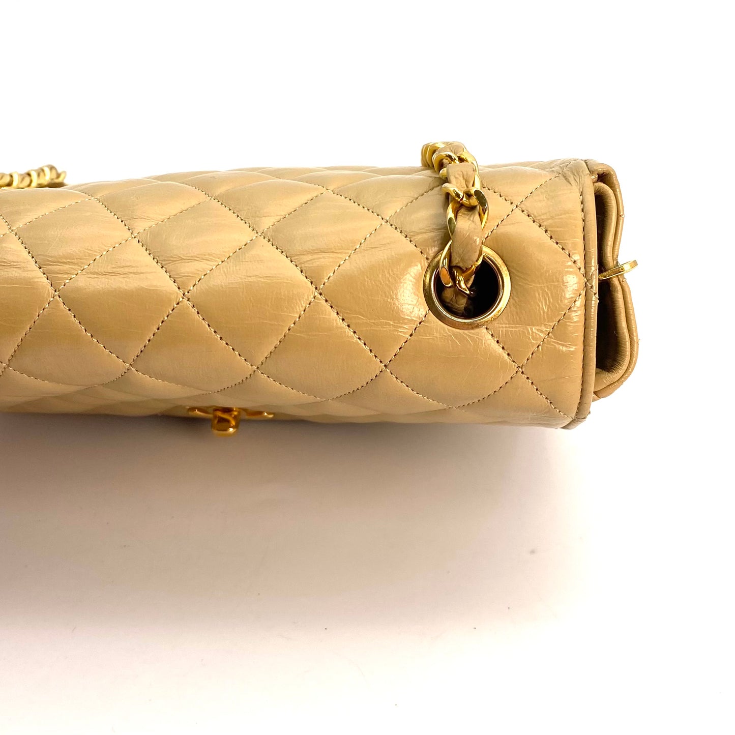 Axel, 0 Series Half Moon Beige Lambskin with seal and card