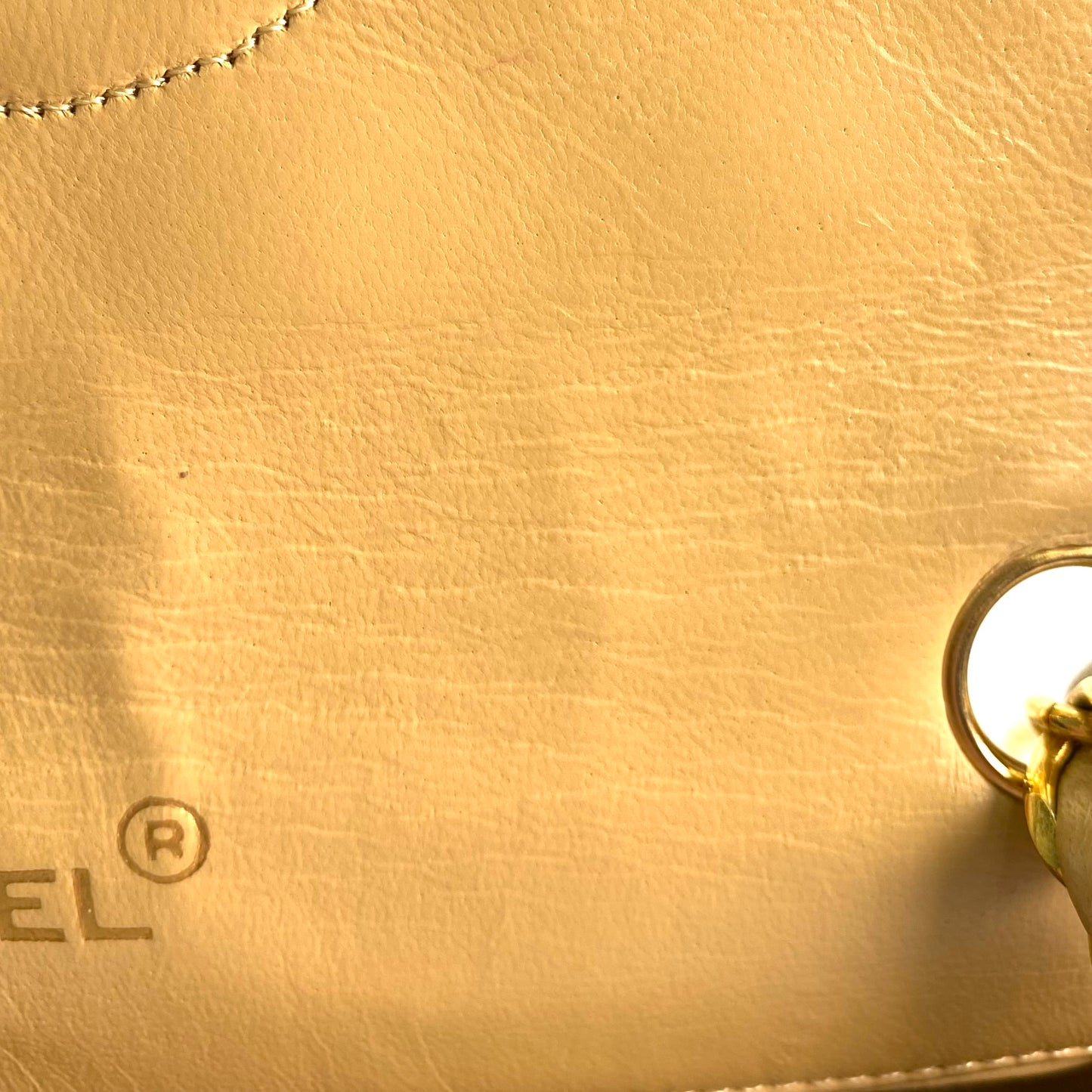 Axel, 0 Series Half Moon Beige Lambskin with seal and card
