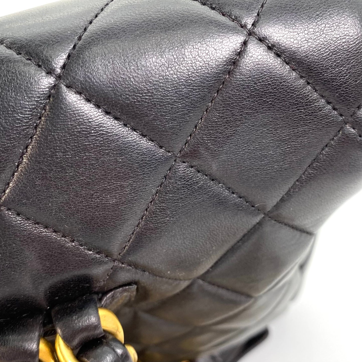 Yeka, 3 Series Black Lambskin Duma Backpack with seal and card