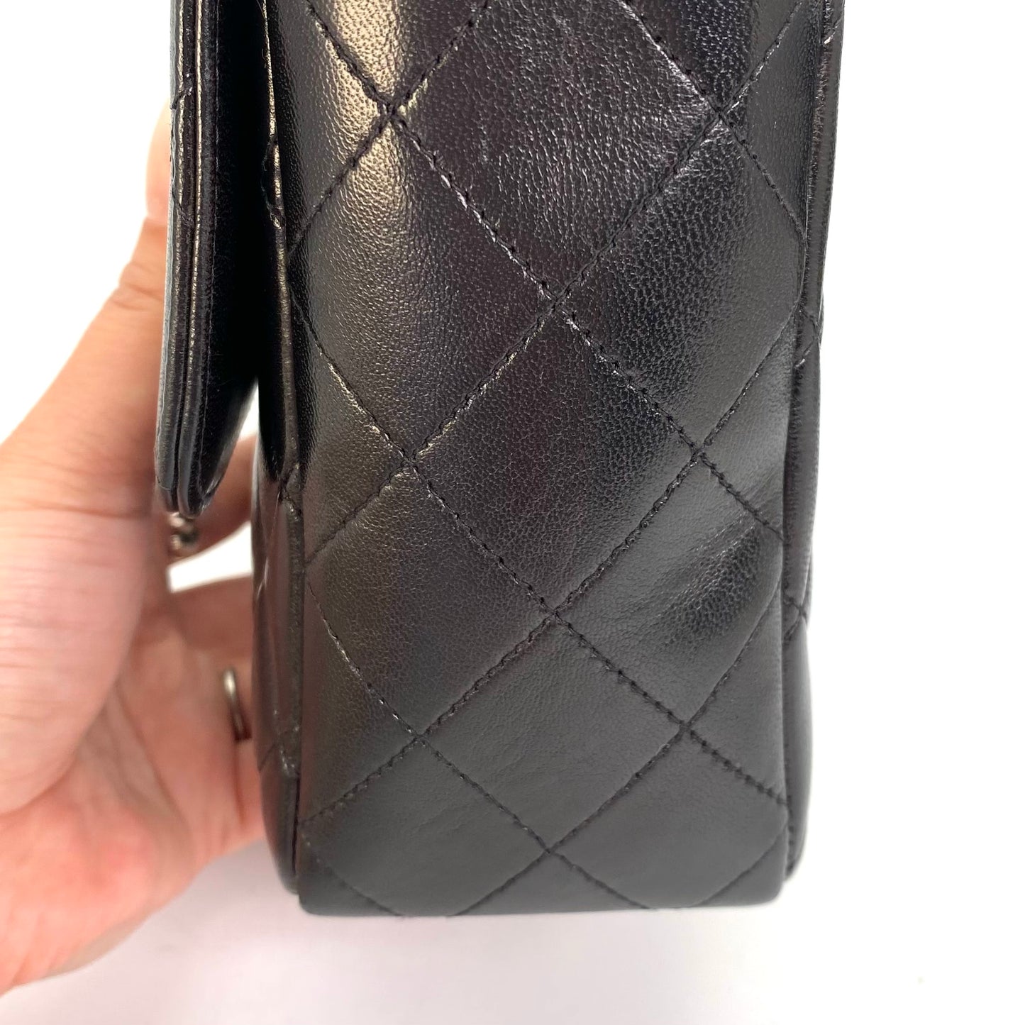 York, 2 Series Pair Bag Mother and Daughter Set Black Lambskin with seal and card