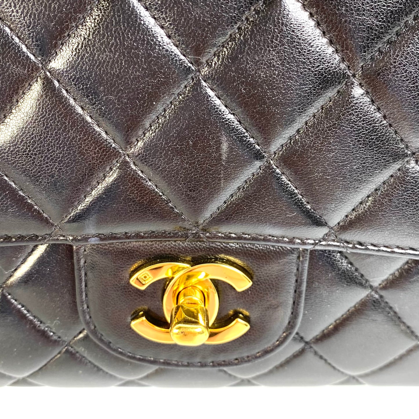 York, 2 Series Pair Bag Mother and Daughter Set Black Lambskin with seal and card