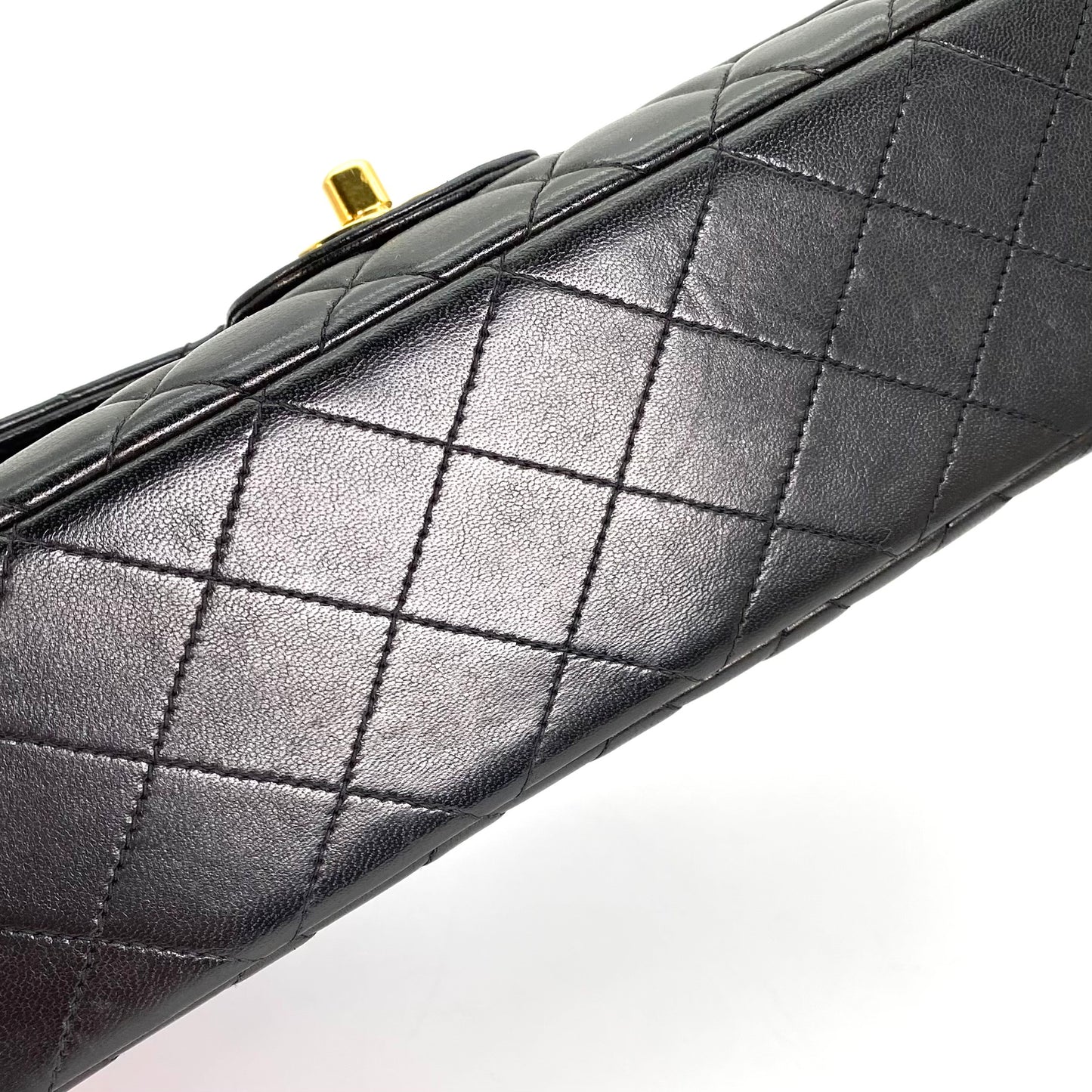 York, 2 Series Pair Bag Mother and Daughter Set Black Lambskin with seal and card