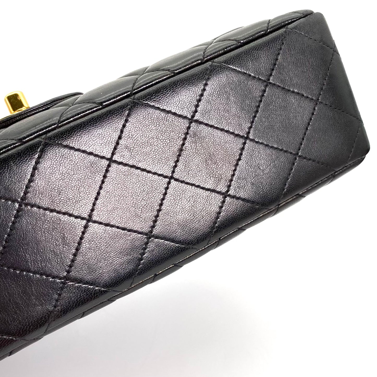 York, 2 Series Pair Bag Mother and Daughter Set Black Lambskin with seal and card