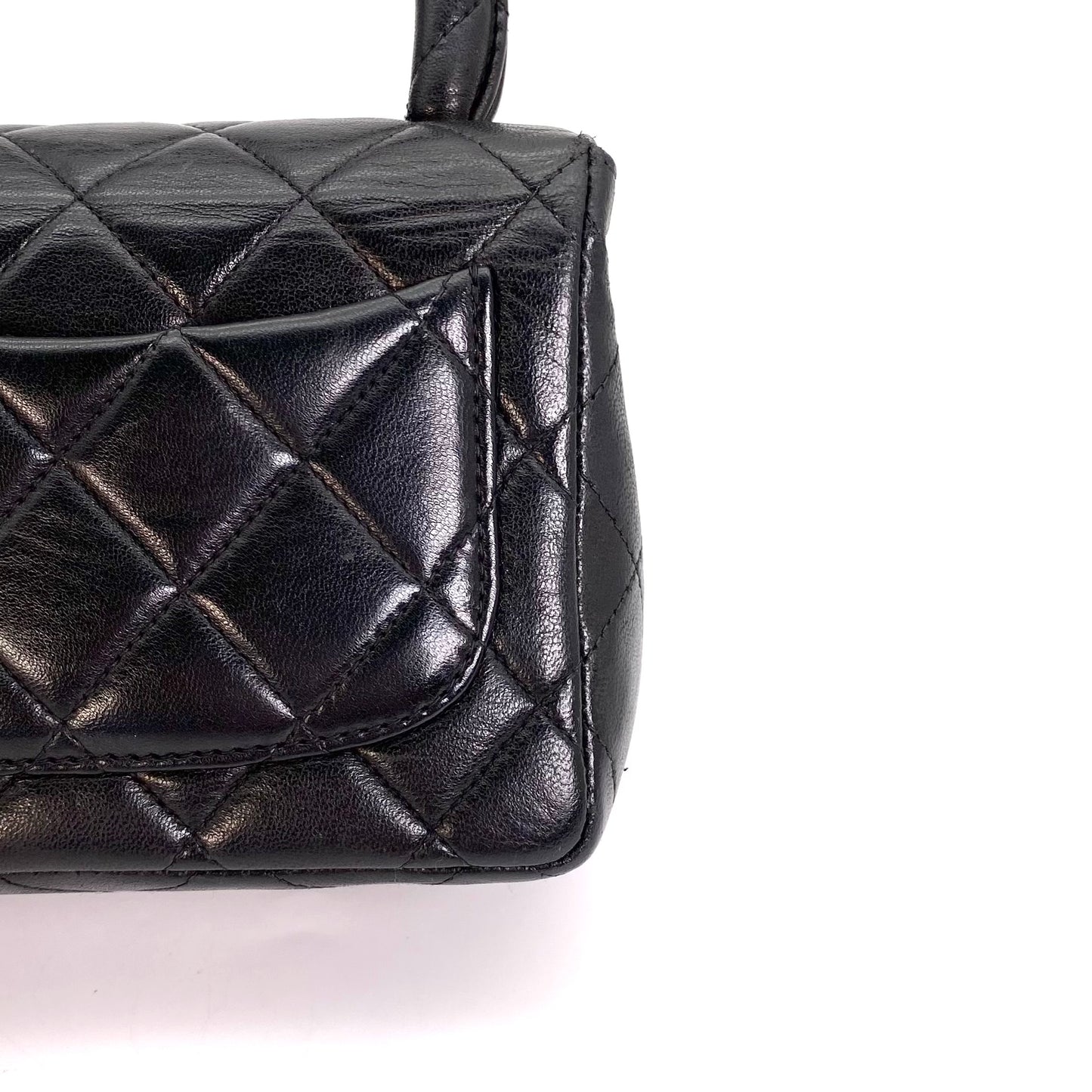 York, 2 Series Pair Bag Mother and Daughter Set Black Lambskin with seal and card