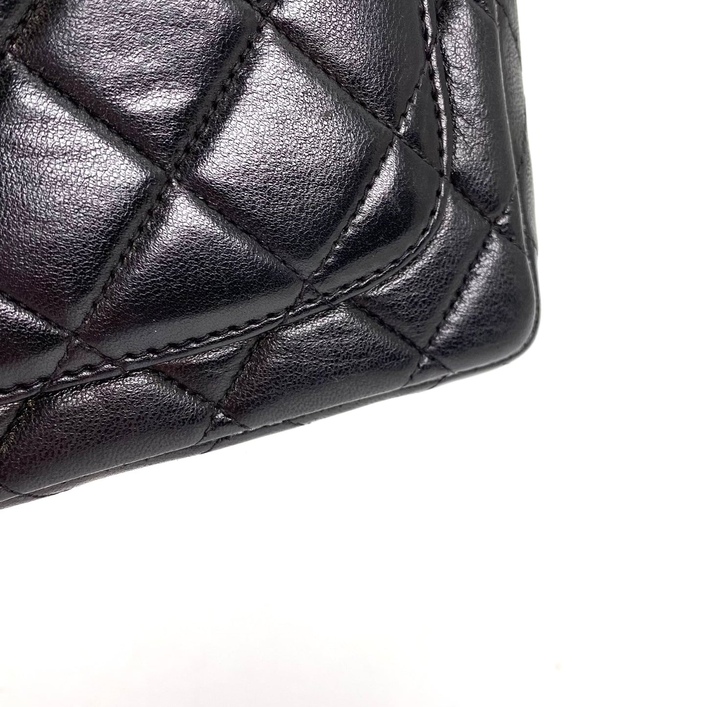 York, 2 Series Pair Bag Mother and Daughter Set Black Lambskin with seal and card