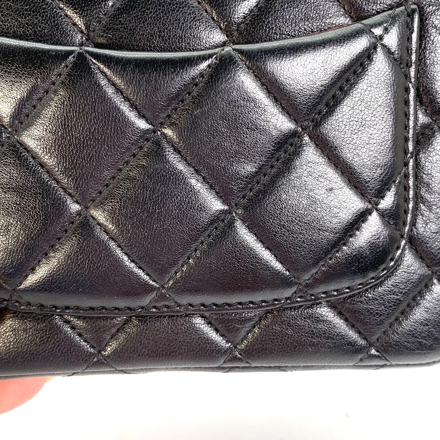 York, 2 Series Pair Bag Mother and Daughter Set Black Lambskin with seal and card