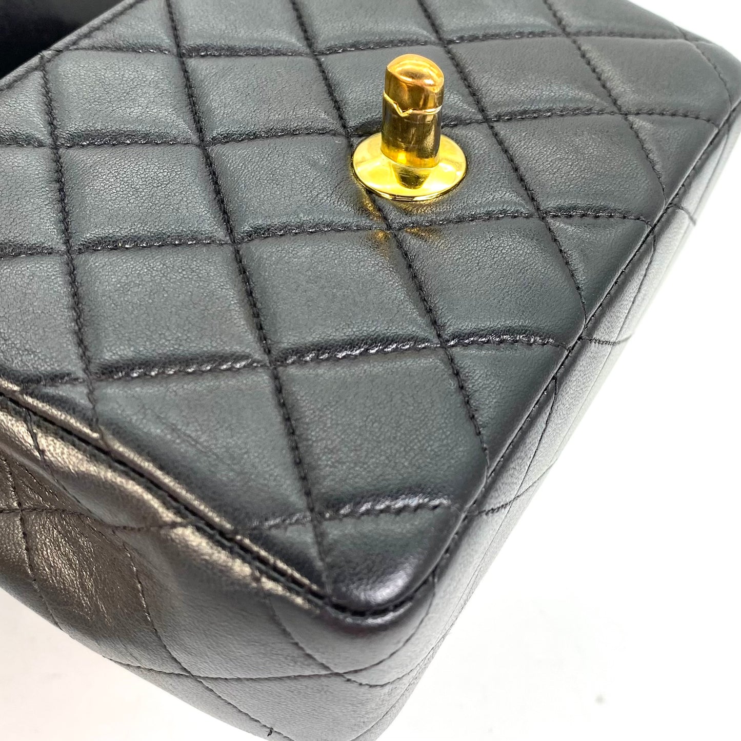 York, 2 Series Pair Bag Mother and Daughter Set Black Lambskin with seal and card