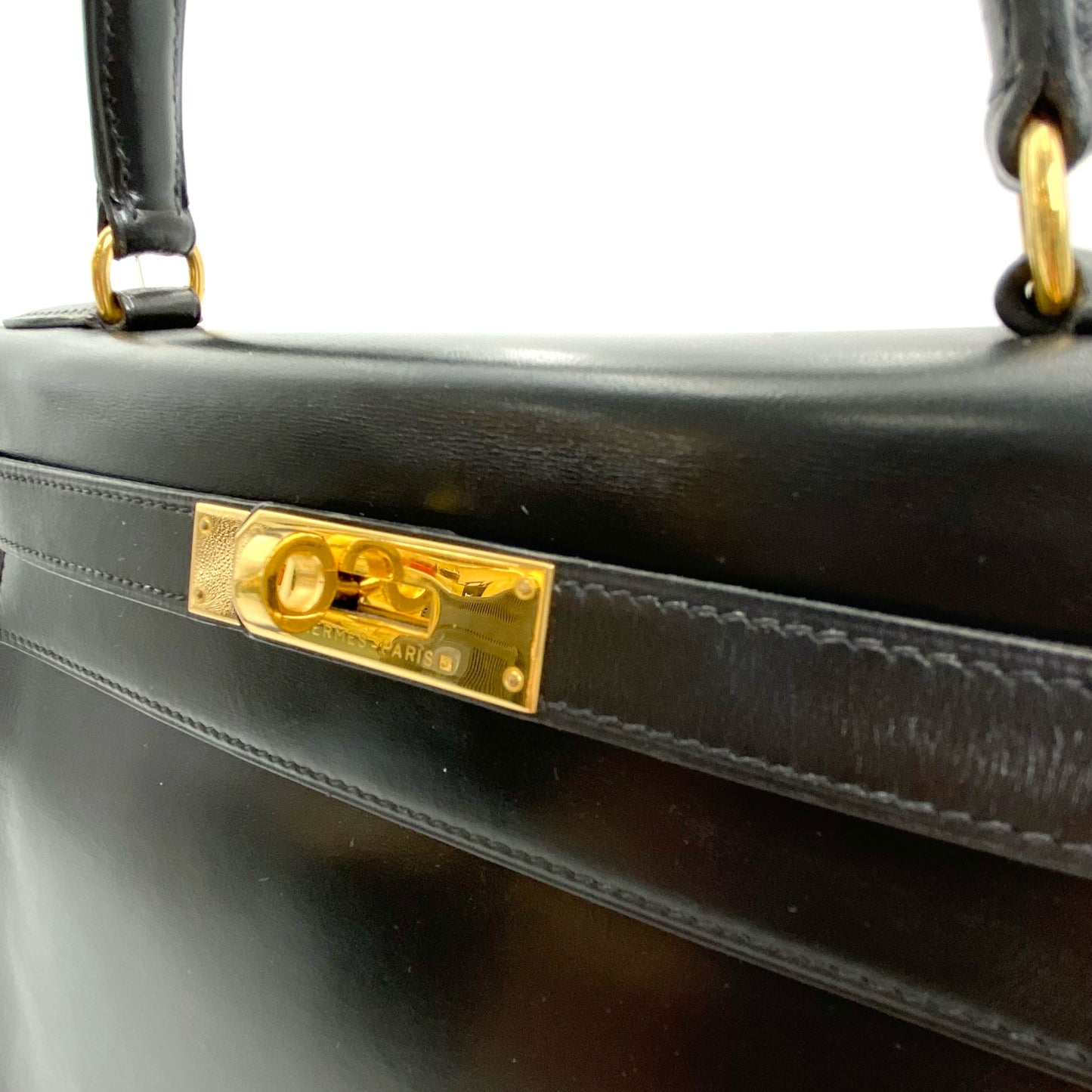 Lester, 1993 Kelly 28 Black Box Kelly Gold Hardware with stamp 〇W