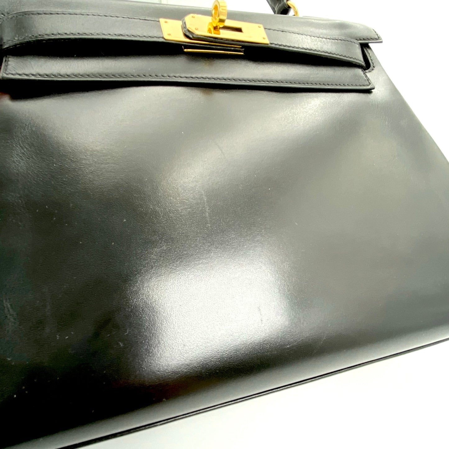 Lester, 1993 Kelly 28 Black Box Kelly Gold Hardware with stamp 〇W