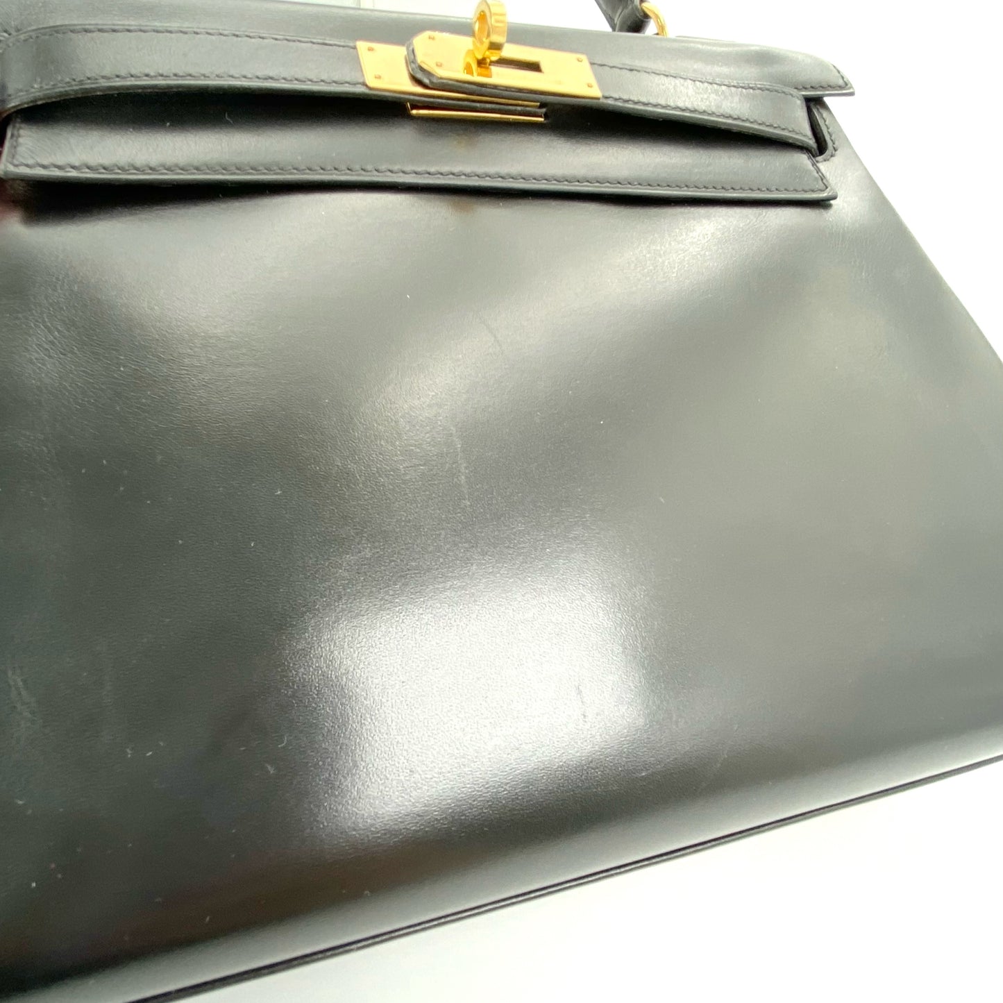 Lester, 1993 Kelly 28 Black Box Kelly Gold Hardware with stamp 〇W