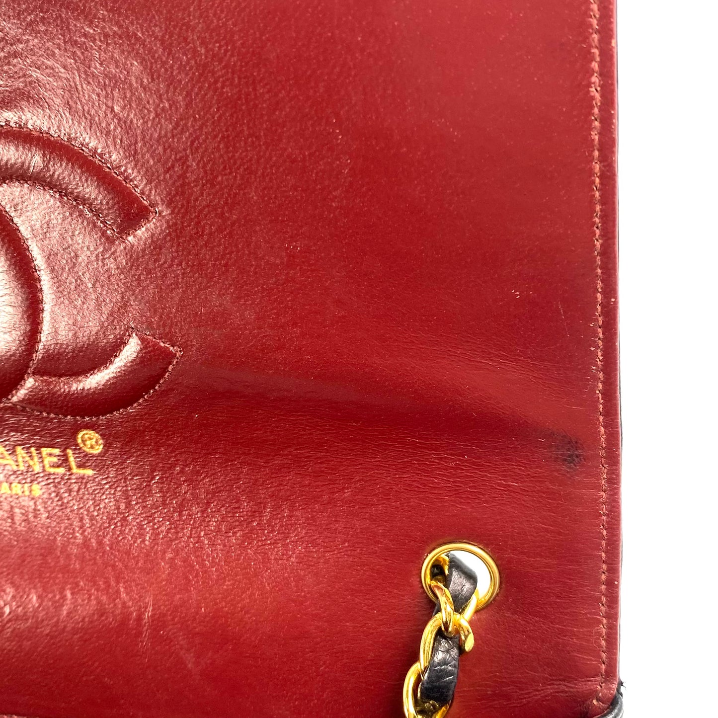 Porto, 1 Series Mademoiselle Black Lambskin Square 20 cm with seal and card