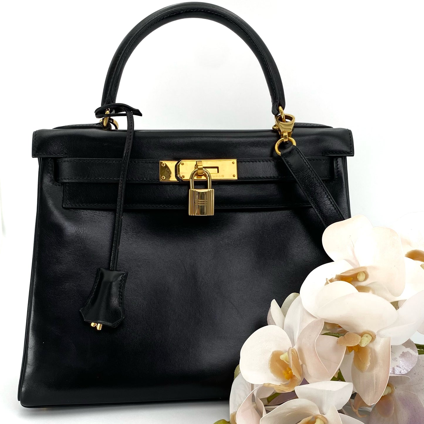 Lester, 1993 Kelly 28 Black Box Kelly Gold Hardware with stamp 〇W